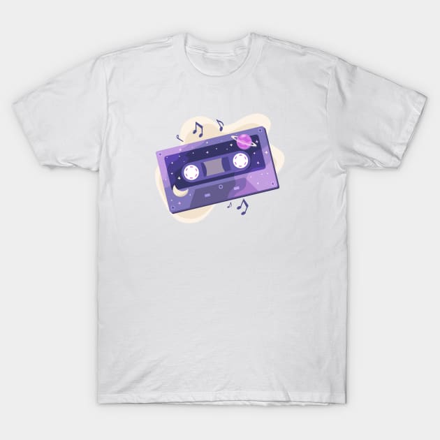 Dream cassette design drawing T-Shirt by BrightLightArts